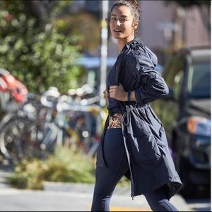 Athleta Black XXS Black Trench, Coat, Jacket